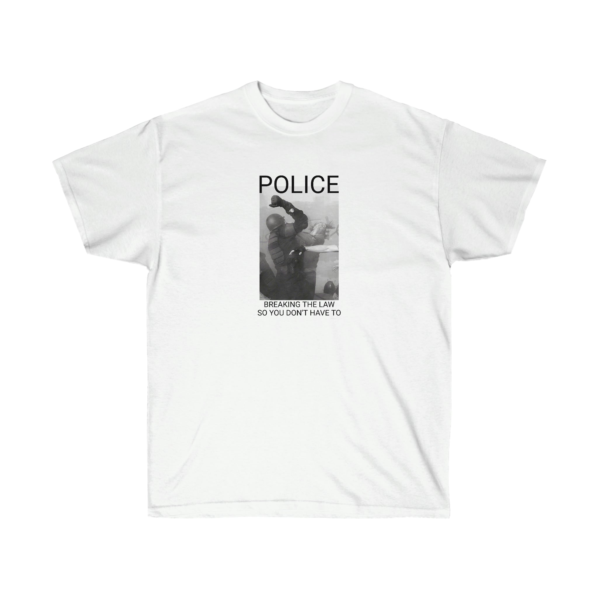 POLICE TEE / WHITE